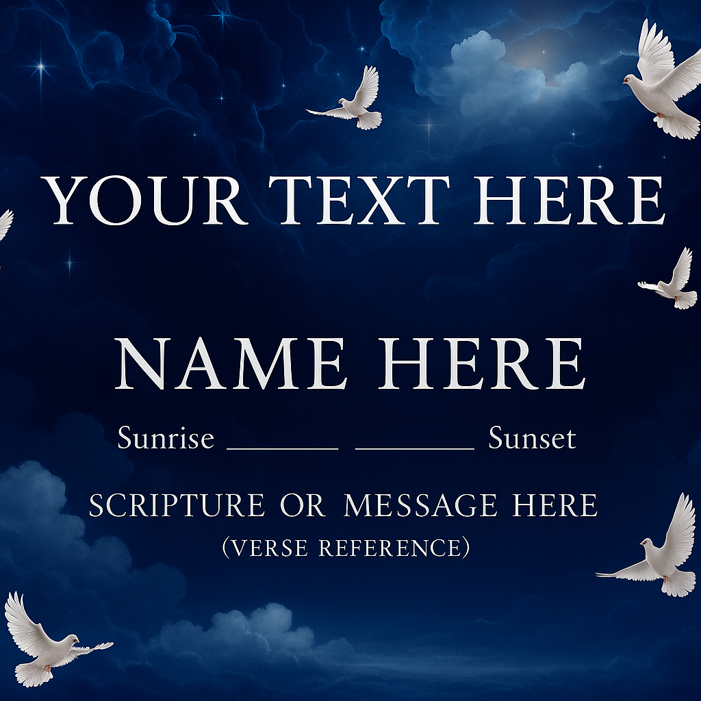 Half - Custom Casket Panel Insert - Image 4